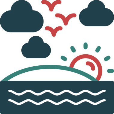 hava durumu web simgesi basit illüstrasyon