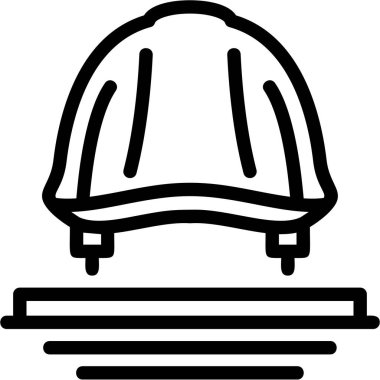 Kask simgesi vektör illüstrasyon tasarımı