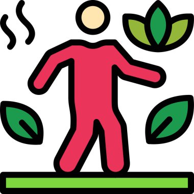 Dosyalanmış özet biçiminde sağlıklı egzersiz simgesi