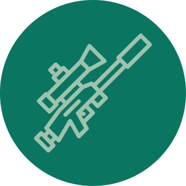 Bir binanın yeşil ve beyaz simgesinin vektör çizimi