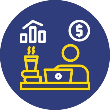 Bir ev simgesinin vektör illüstrasyonu