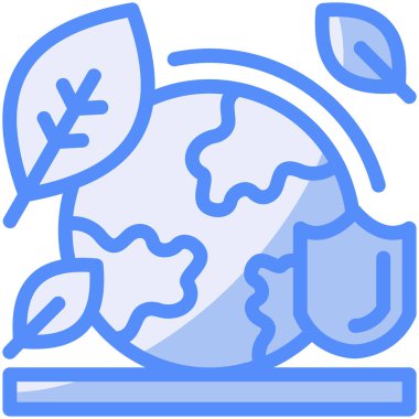 Ekoloji çevresi simgesi doldurulmuş ana hatlar biçiminde