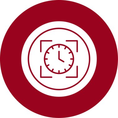 Saat. Web simgesi vektör illüstrasyonu