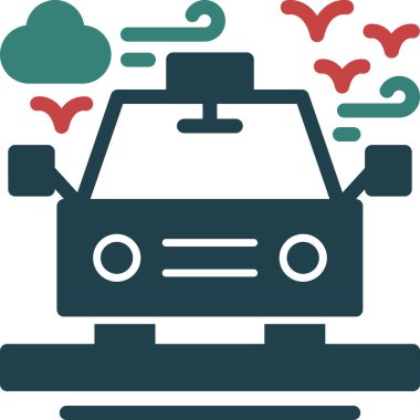 araba simgesi vektör illüstrasyonu