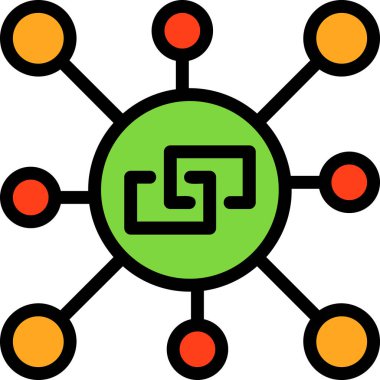 ağ simgesi, vektör illüstrasyonu