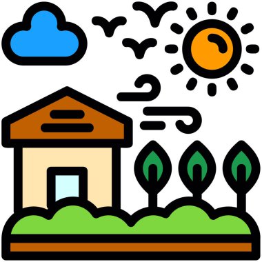 Yapı simgesinin vektör illüstrasyonu