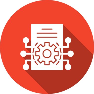 belge ayarları simgesi, basit illüstrasyon