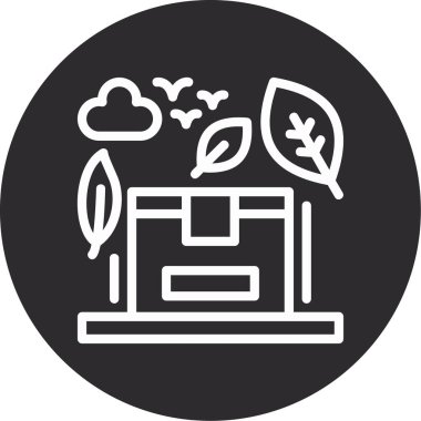 Bitki. Web simgesi basit tasarım