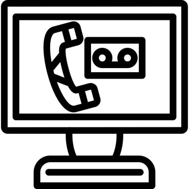 çağrı merkezi destek simgesi, vektör illüstrasyonu