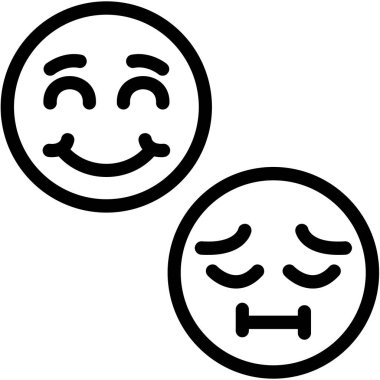 emoji simgesi vektör illüstrasyonu