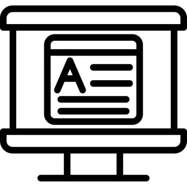 Bir belge simgesinin vektör illüstrasyonu