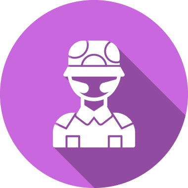 Bir askerin vektör çizimi