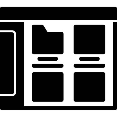Bilgisayar. Web simgesi vektör illüstrasyonu
