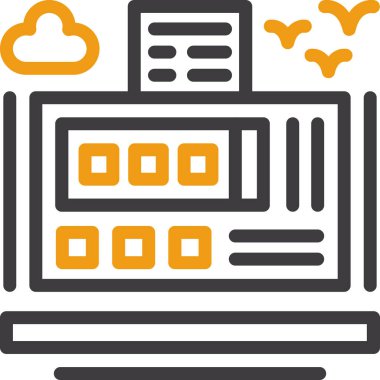 bulut bilgi işlem sunucusu simgesi