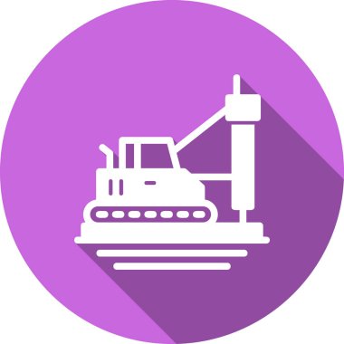 Kazı simgesi vektör illüstrasyonu