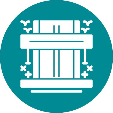 Sütun. Web simgesi basit illüstrasyon