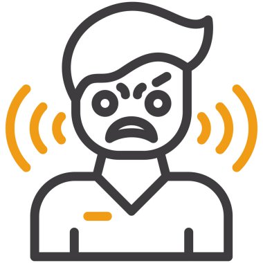 Kulaklıkları ve konuşma baloncukları olan operatör