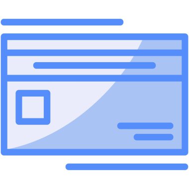 Kredi kartıyla. Web simgesi basit tasarım