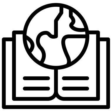 Kitap. Web simgesi basit illüstrasyon