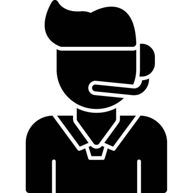 Maskeli ve gözlüklü genç adam.