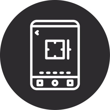 akıllı telefon simgesi vektör illüstrasyonu