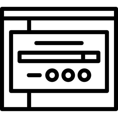 Web simgesi, basit vektör tasarımı