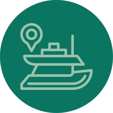 Eşsiz Uydu Vektör Satırı Simgesi