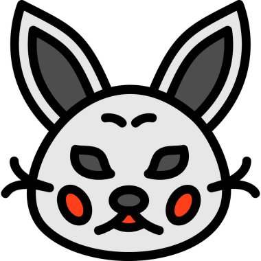 hayvan cadılar bayramı korku ikonu Doldurulmuş dış hat tarzı