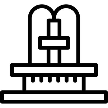 mezar mezar mezar simgesi, basit biçim