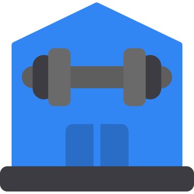 yapı evi simgesini düz biçiminde inşa et