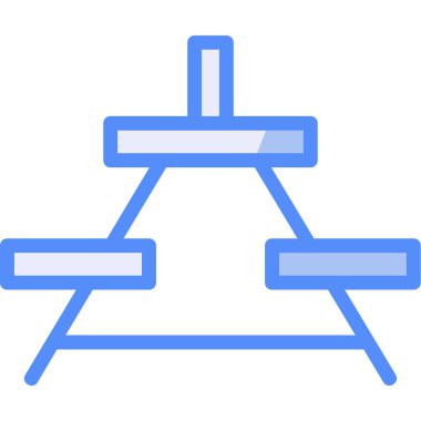 İnşaat vinci simgesi. Web için yapı vektörü simgelerinin özet çizimi