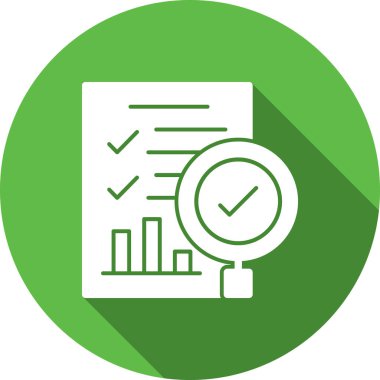 Kontrol listesi. Web simgesi basit tasarım