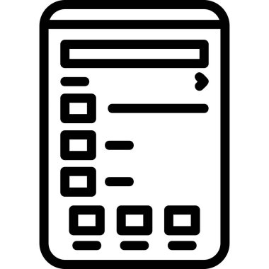 belge simgesi vektör illüstrasyonu