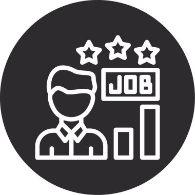 İş ve finans simgesinin vektör illüstrasyonu