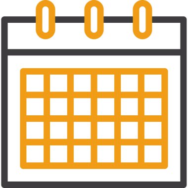 Takvim simgesi. özet takvim çizelgesi