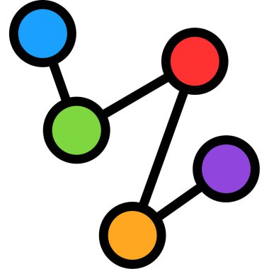 şebeke. Web simgesi basit illüstrasyon