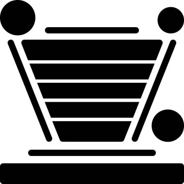 Alışveriş arabası ikonu. vektör illüstrasyonu