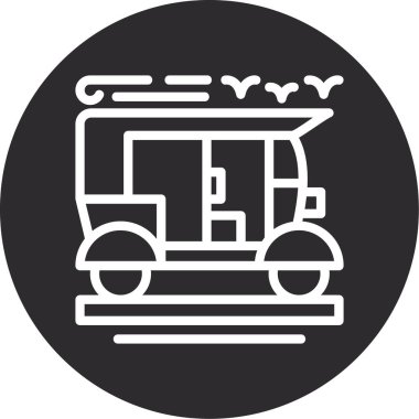 Bir arabanın vektör illüstrasyonu