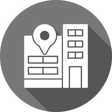 harita simgesi vektör illüstrasyonu