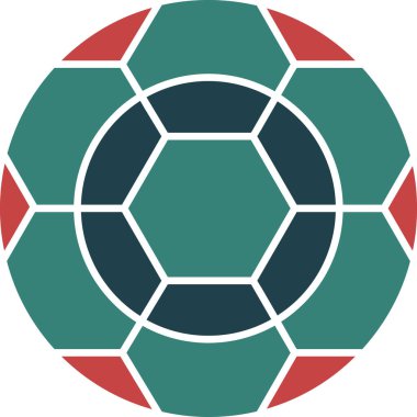 Moda tarzında izole edilmiş futbol topu simgesi