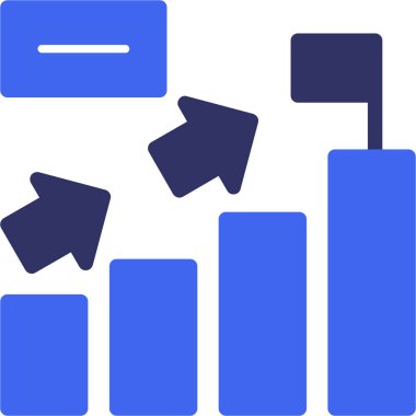 Düz biçimli bar çizelgesi simgesi