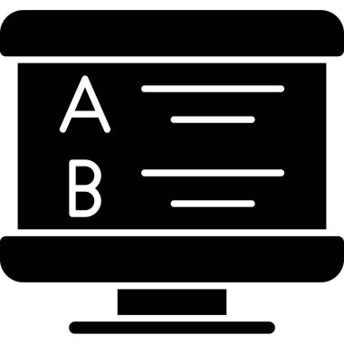 belge simgesi, vektör çizimi