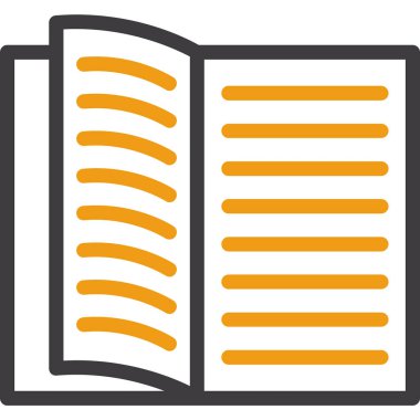 Kitap. Web simgesi basit tasarım