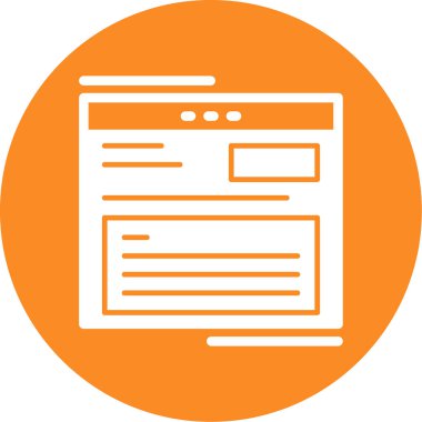 Web tasarım vektörü simgesi