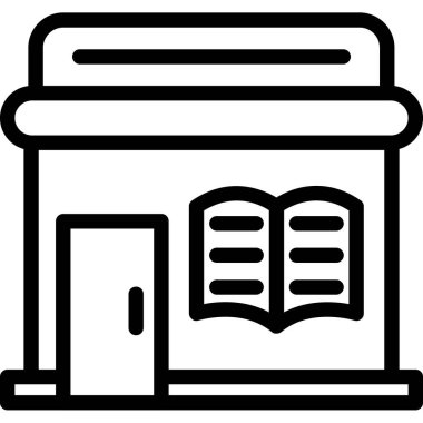 Bina. Web simgesi basit illüstrasyon