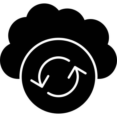 bulut simgesi, vektör illüstrasyonu