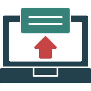 Bilgisayar. Web simgesi basit illüstrasyon