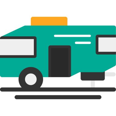 Otobüs. Web simgesi basit illüstrasyon