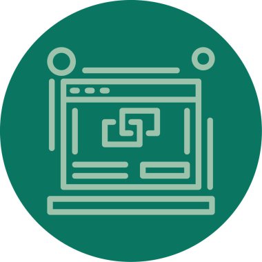 seo modern simgesinin vektör illüstrasyonu