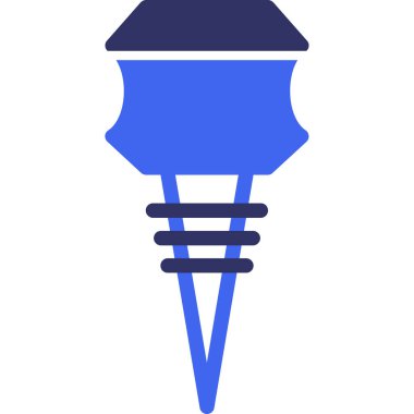 Ampul. Web simgesi basit illüstrasyon